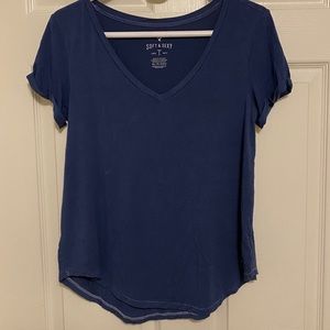 Navy soft and sexy American eagle top